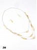 Fashion Rectangular Beads Necklace and Earrings Set